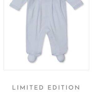 Kissy Kissy Blue Hand Smocked Footie One Piece (3-6 mo)